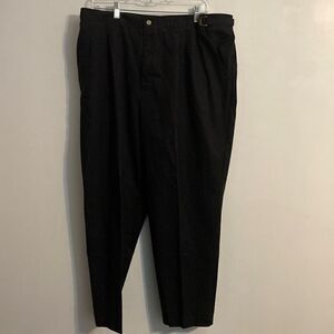 Cabin creek black with gold tone adjustable waist band trousers, size 20WT